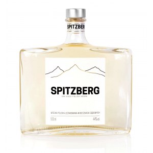 Spitzberg Wódka Leżakowana rocznik 2016 Oak Aged Polish Vodka, w drewnianym opakowaniu 0,5L 44%
