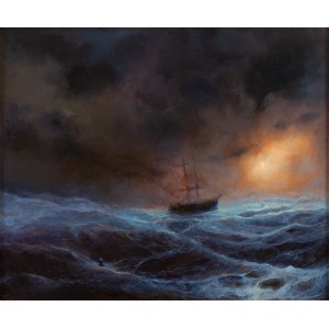 David Figielek Timorinelt (b. 1979), The stormy sea, 2022
