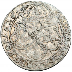 Polsko, Zikmund III, koruna, šestipence 1626, muži. Krakov
