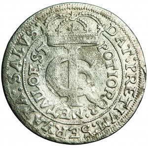 Poľsko, Jan Kazimierz, Koruna, zlato (zlotý, tymf) 1663, muži. Krakov