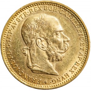Rakúsko, František Jozef, 20 korún 1895, mincovňa. Viedeň