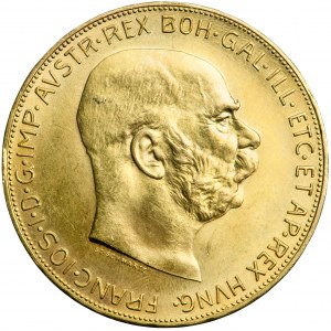 Autriche, François-Joseph, 100 couronnes 1915, NOUVEAU BICYCLE