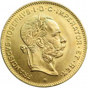 Österreich, Franz Joseph, 4 österreichisches Gold = 10 Franken 1892, NEUE MÜNZE