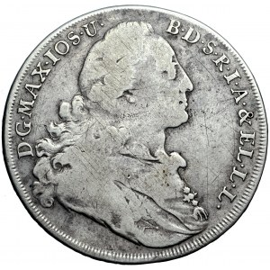 Nemecko, Bavorsko, Maximilián III Jozef, konvenčný tolar s Madonou 1771, m. Mníchov
