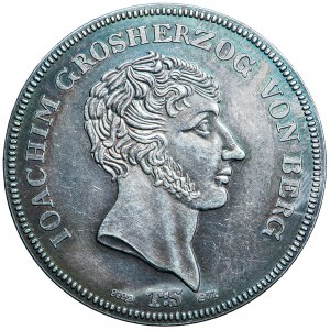 Německo, Berg, Joachim Murat, 1807 cash thaler, NEW BIT 1972