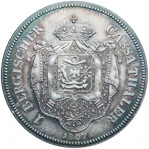 Německo, Berg, Joachim Murat, 1807 cash thaler, NEW BIT 1972