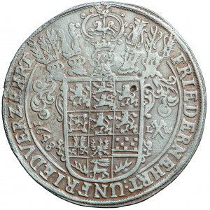 Nemecko, Brunswick-Lüneburg, Frederick, thaler 1648, men. Clausthal