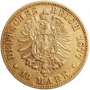 Niemcy, Saksonia, Albert, 10 marek 1877, men. Drezno