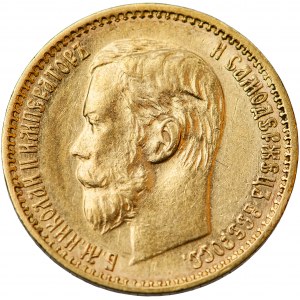 Rusko, Mikuláš II., 5 rublů 1898, m. Petrohrad, A. Grashof