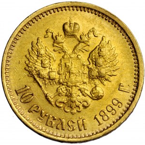 Russia, Nicholas II, 10 rubles 1899, mens. St. Petersburg, A. Grashof