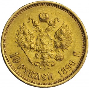 Russia, Nicholas II, 10 rubles 1899, mens. St. Petersburg, F. Zaleman