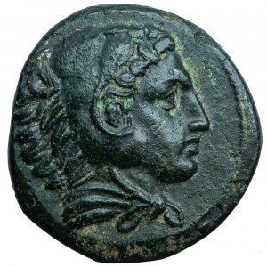 Królestwo Macedonii, nominał brązowy, Aleksander III Wielki, mennica Amphipolis (?), ok. 332-323 przed Chr.