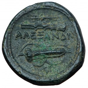 Królestwo Macedonii, nominał brązowy, Aleksander III Wielki, mennica Amphipolis (?), ok. 332-323 przed Chr.