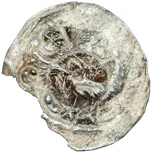 Polska, Bolesław IV Kędzierzawy, denar z ptakiem, Kraków, przed 1173