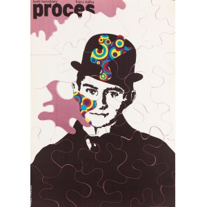 proj. Andrzej KRAUZE (ur. 1947), Marcin MROSZCZAK (ur. 1950), Franz Kafka, Proces. Teatr Narodowy w Warszawie, 1972