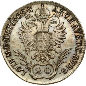 Austria 20 Kreuzer 1802 B