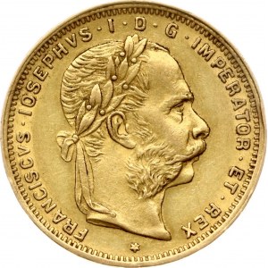 Austria 8 Florins / 20 Francs 1891