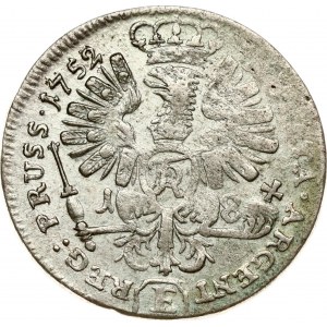 Prussia 18 Groscher 1752 E