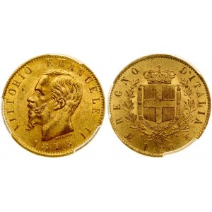 Italy 20 Lire 1873 M BN PCGS MS 63