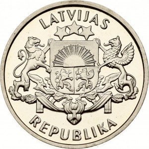Latvia 2 Lati ND (1993) Proclamation of the Republic of Latvia