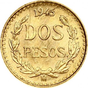 Mexico 2 Pesos 1945
