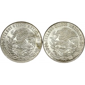 Mexico 25 Pesos 1972 Mo Death of Benito Juarez Lot of 2 coins