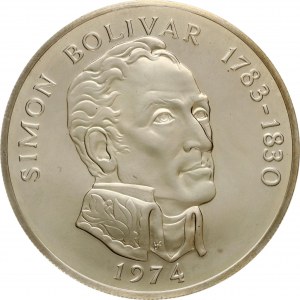 Panama 20 Balboas 1974 FM Simon Bolivar