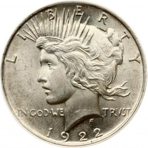 USA 1 Dollar 1922 'Peace Dollar' Philadelphia PCGS MS 64