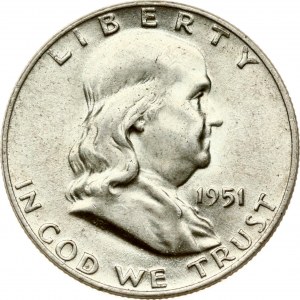 USA 1/2 Dollar 1951 D 'Franklin Half Dollar'
