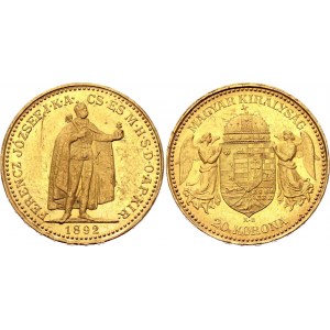 Hungary 20 Korona 1892 KB