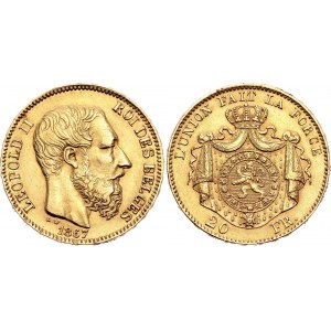 Belgium 20 Francs 1867