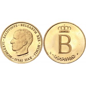 Belgium Gold Medal 25th Anniversary of the Reign of King Baudouin 1976