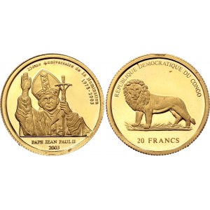 Congo Democratic Republic 20 Francs 2003