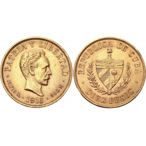 Cuba 10 Pesos 1916