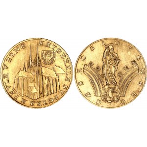 Czechoslovakia Gold Medal Cathedral of St. Peter and Paul in Brno 1973 (ND)