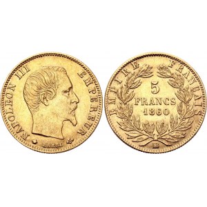 France 5 Francs 1860 BB