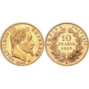 France 10 Francs 1863 A
