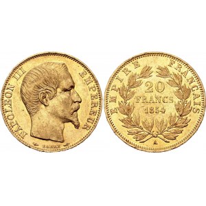 France 20 Francs 1854 A