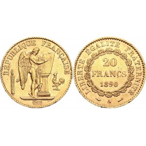 France 20 Francs 1890 A
