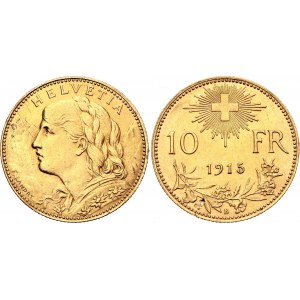 Switzerland 10 Francs 1915 B
