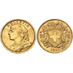 Switzerland 20 Francs 1911 B