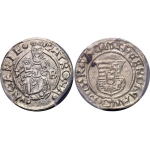 Hungary 1 Denar 1543 KB PCGS UNC