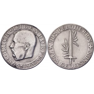 Germany - Third Reich Silver Medal The Death of Erich Ludendorff 1937