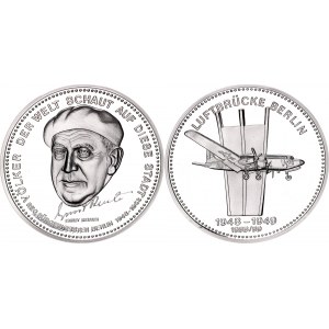 Germany - FRG Silver Medal 50th Anniversary of the Berlin Air Bridge 1989