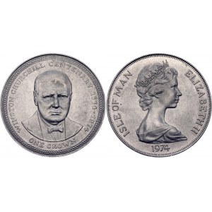 Isle of Man 1 Crown 1974