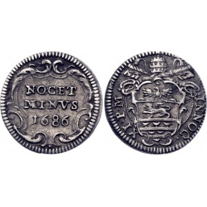 Italian States Papal States 1/2 Grosso 1686