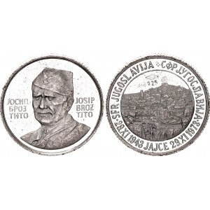 Yugoslavia Silver Token Josip Broz Tito 1973