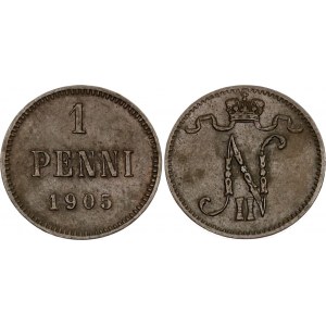 Russia - Finland 1 Penni 1905