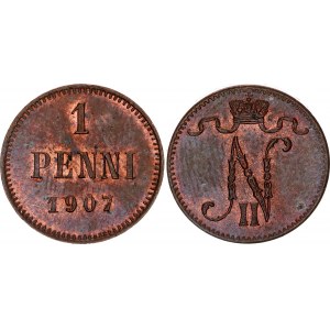 Russia - Finland 1 Penni 1907