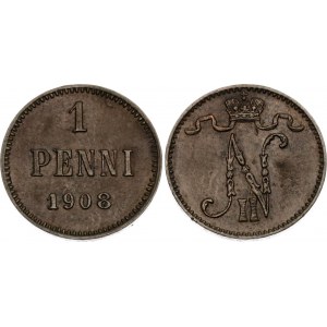 Russia - Finland 1 Penni 1908